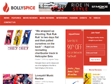 Tablet Screenshot of bollyspice.com